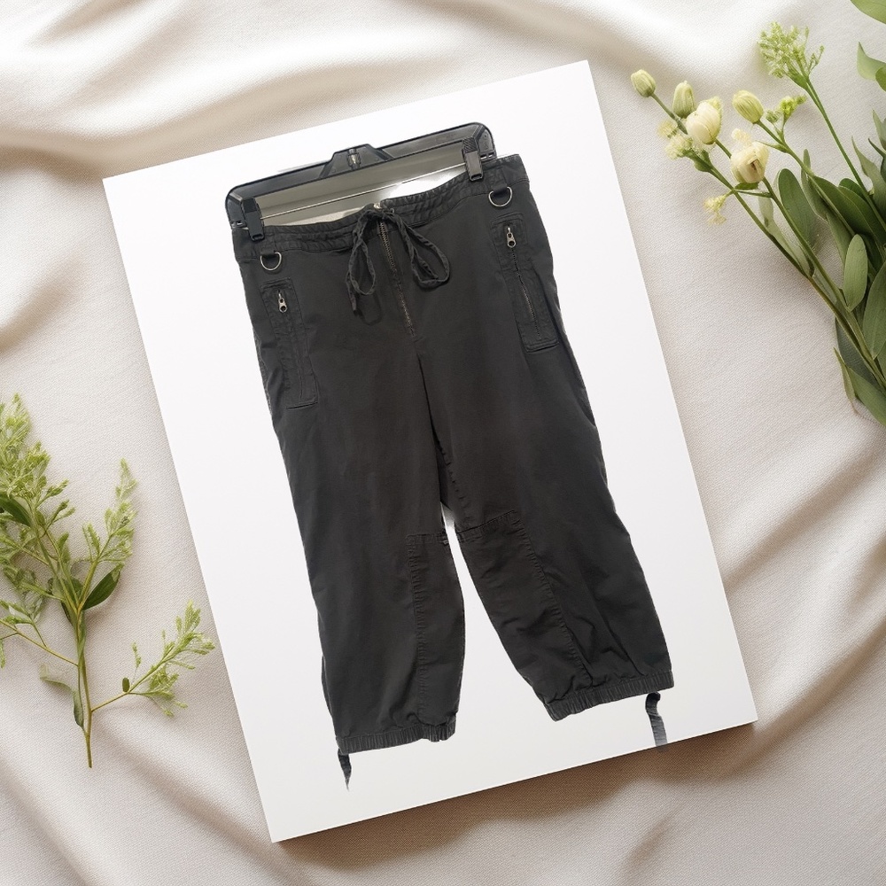 Tahari Faded Dark Grey Cargo Pants Size 12